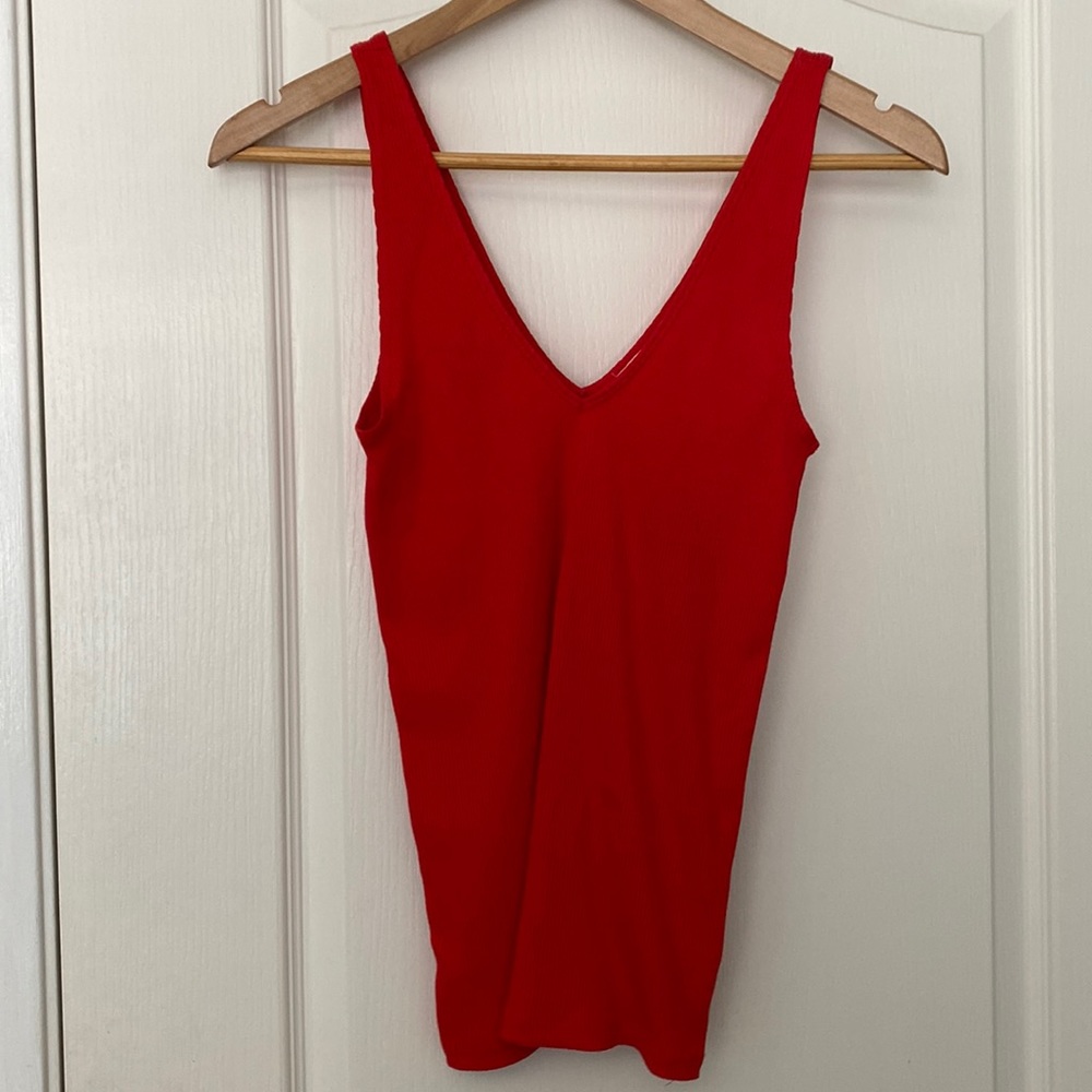 Express red tank top